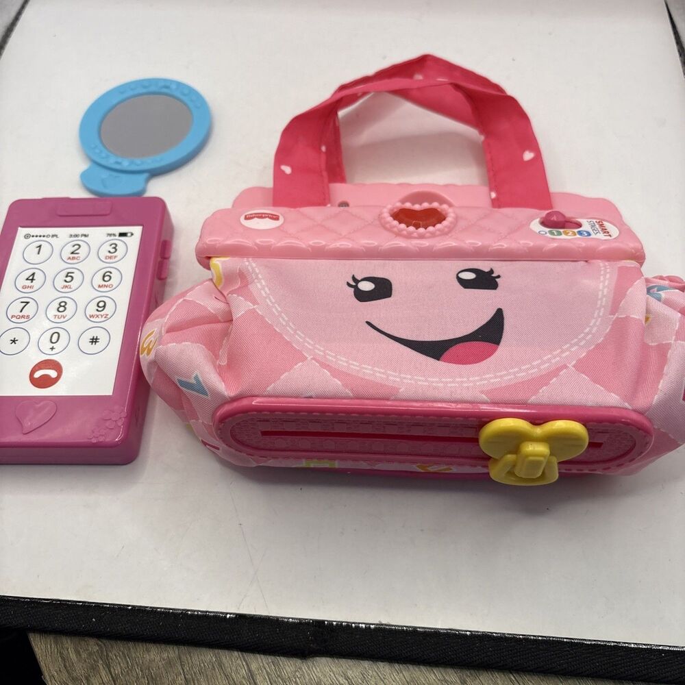 Fisher Price Laugh And Learn My Smart Purse Toy Accessories Pink Talking